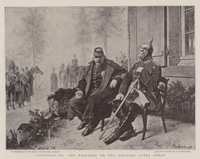Napoleon III und Bismarck am nach der Limousine